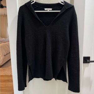 Vince Black V-Neck Sweater